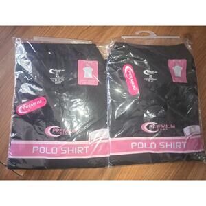 Premium Wear Polo T-Shirt Junior Girls Size XL Blk Performance uniforms